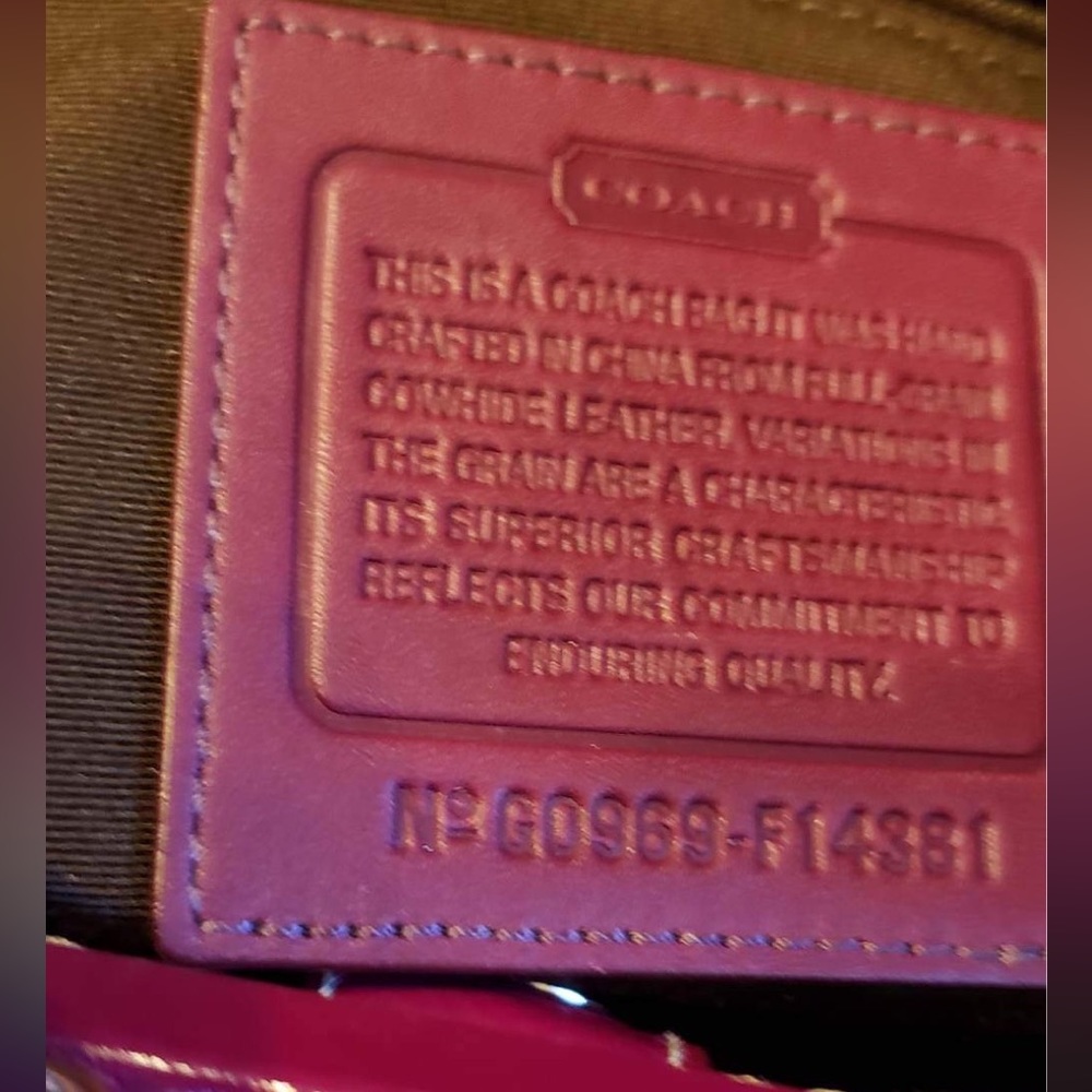 Coach bag vintage ergo Purple bag - Picture 5 of 14